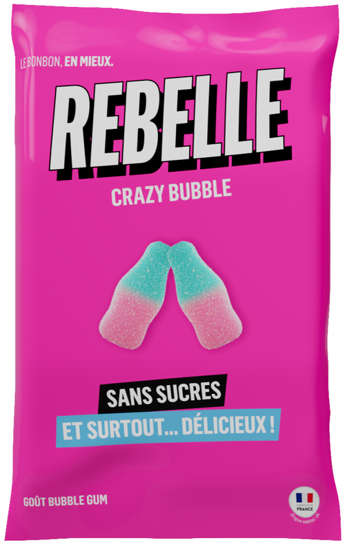 Sachet bouteilles rose et bleu
