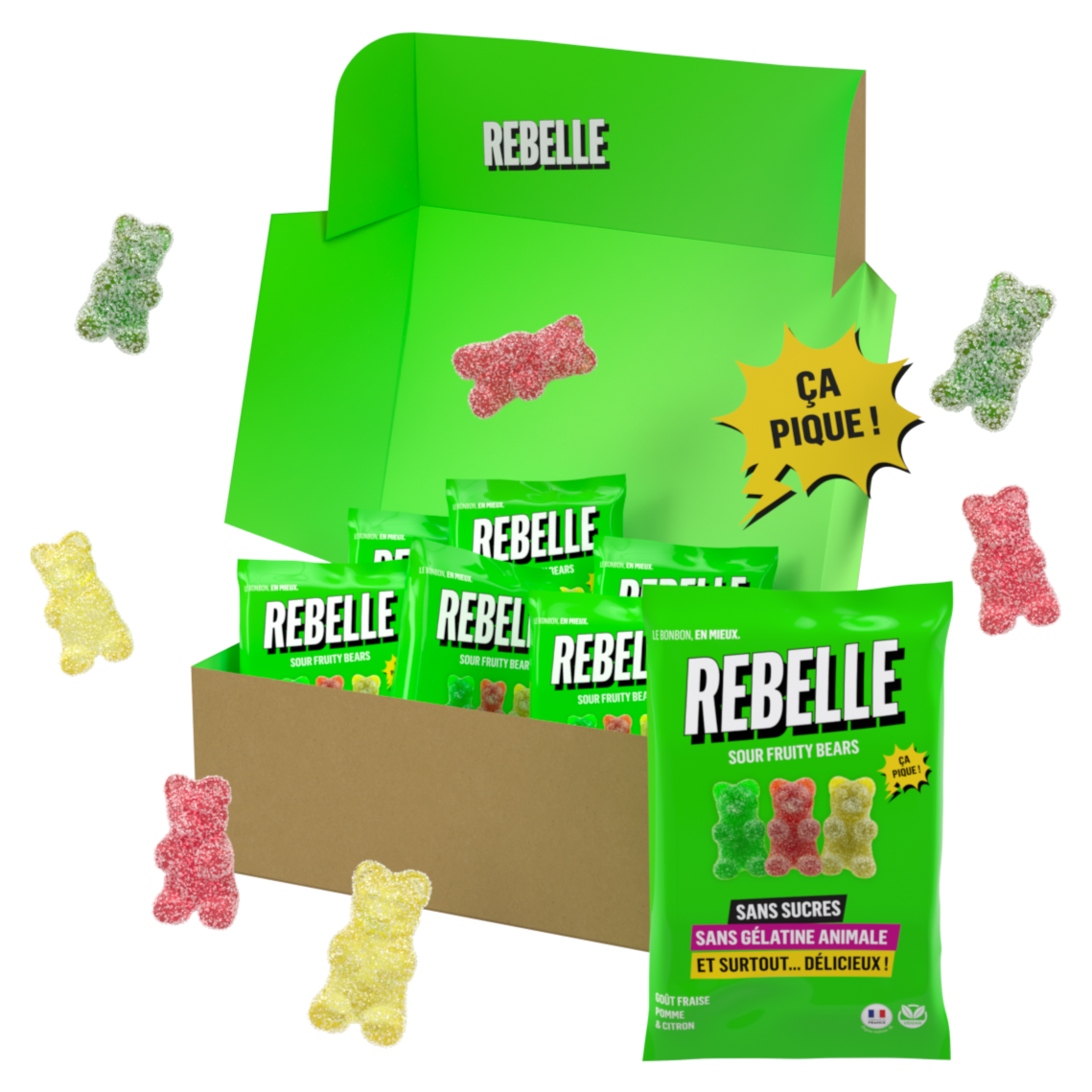 Oursons acidulés sans sucres