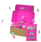 Bouteilles rose et bleu sans sucres