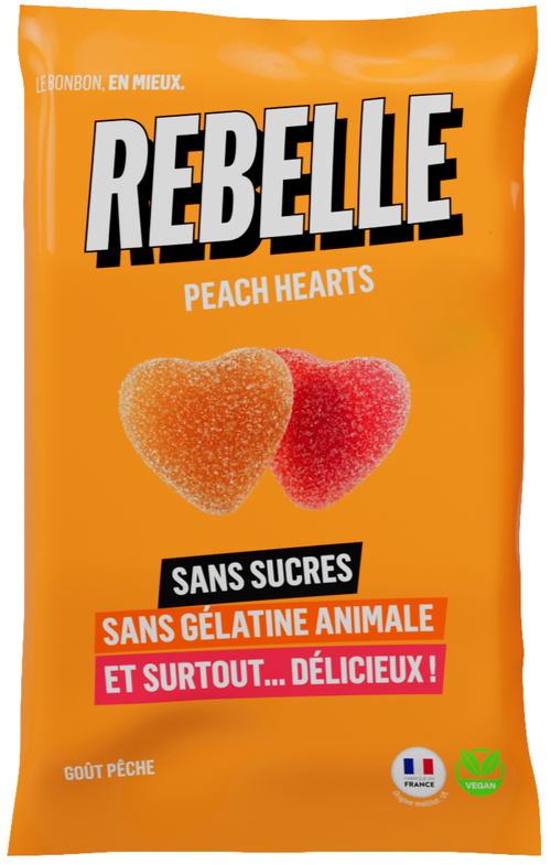 Sachet coeurs pêches