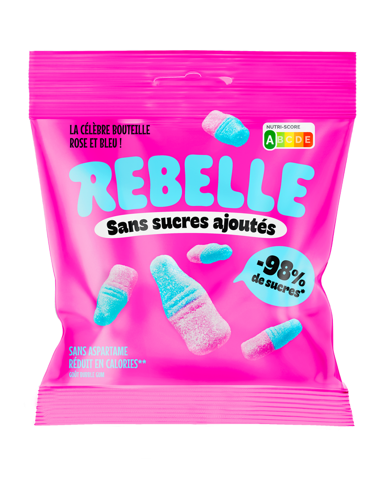 Sachet bouteilles rose et bleu