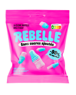 Bouteilles rose et bleu