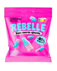 Sachet bouteilles rose et bleu